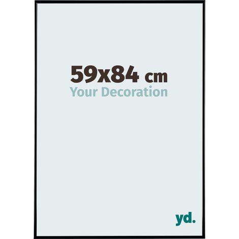 yd. - Cadre photo 59x84 - Noir Brillant - Plastique - Evry
