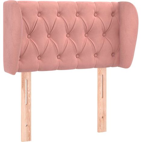 Maison Exclusive - Cabecero de terciopelo rosa 83x23x78/88 cm (1/5)
