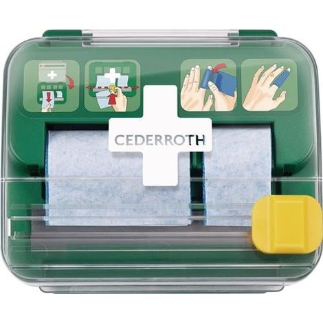 Dispensador  de  tiritas  dispensador  de  espuma  suave  2  en  1  B142xH123xT138mm  aprox.  verde,  transparente (1/5)