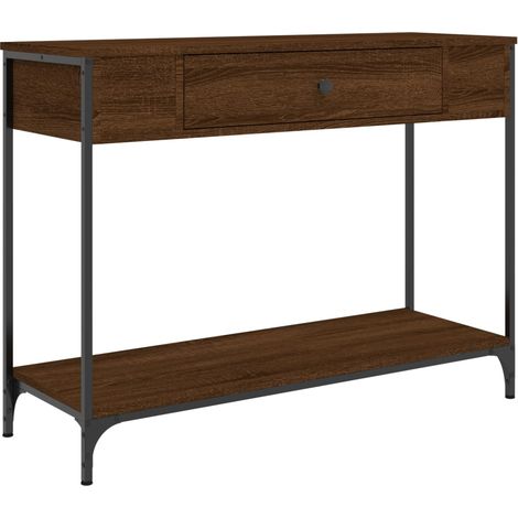 Maison Exclusive - Mesa consola madera de ingeniería marrón roble