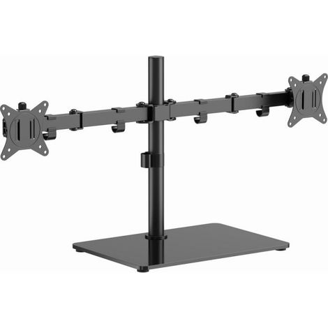 Gembird MS-D2ST-01 Soporte de escritorio para dos monitores (giratorio, inclinable, giratorio), 17"-32", hasta 9 kg, negro (1/2)