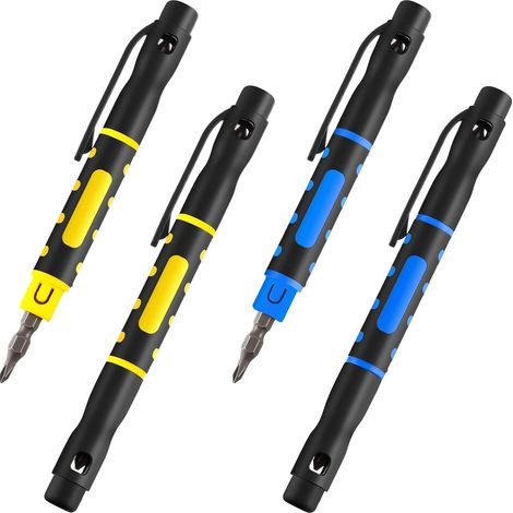 4-in-1 Multifunktions-Taschenschraubendreher-Stift, tragbar, mit Kreuzschlitzschraubendreher für Reparaturen (1/3)