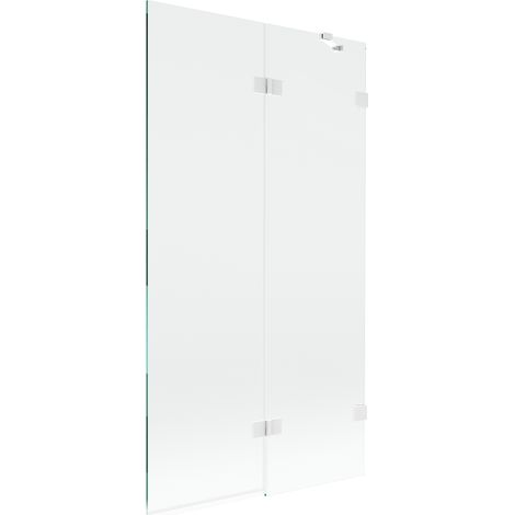 Mexen Lunar Duschabtrennung mit 2 Flügeln, rechts 100 x 150 cm, transparent, weiß - 897-100-100-20-00-P (1/5)