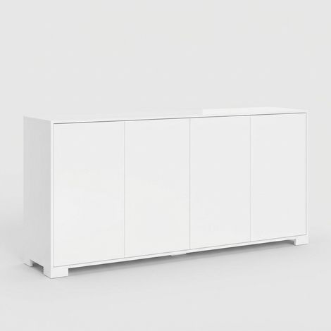 Madia 4 ante 172x40x83 cm Lumina bianco lucido (1/3)