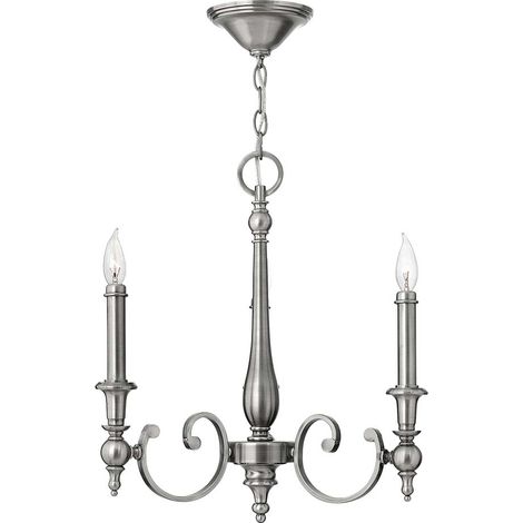 Lampadario lampada sospensione plafoniera acciaio nichel D 50,8 cm lampada sala da pranzo