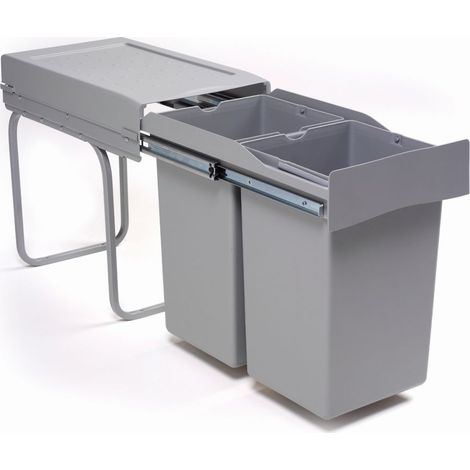 Linea 222 300mm 2x14l raccoglitore di rifiuti SANS MARQUE