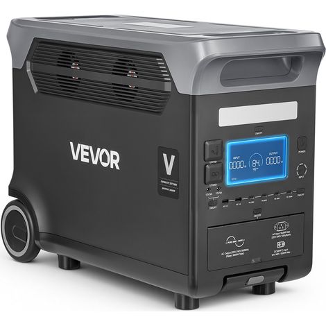 Station Électrique Portable 3000 W Générateur Solaire Portable 3072 Wh Batterie Secours LiFePO4 pour Urgence Domestique, Camping, Voyage Camping-car, 13 Ports Sortie, Panneau Solaire Non Inclus (1/5)
