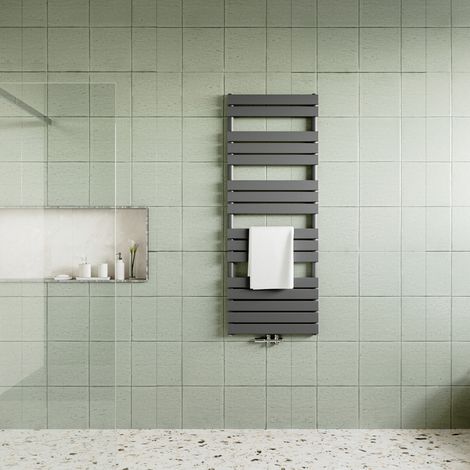 AICA Sanitär Design Heizkorper Paneelheizkörper Badheizkörper Anthrazit Vertikal 1600x600mm 981W (1/5)
