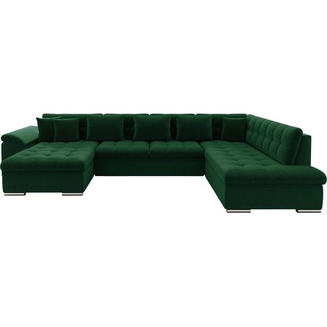 Sofá rinconero Comfivo 128, Izquierda, Función de descanso, 348x205x76cm, 0 (1/5)