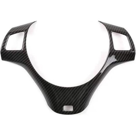 Rivestimento decorativo in fibra di carbonio per volante auto, adesivo sagomato per BMW Serie 1 e 3 E87 E90 E92 E93 (1/2)