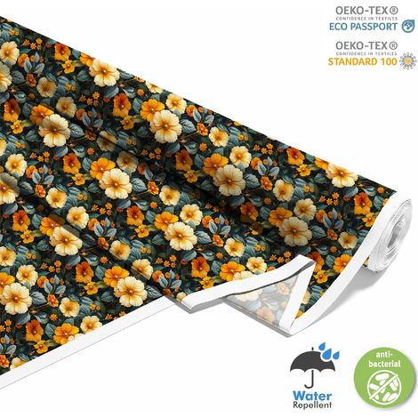 Dekorativer Outdoor-Stoff Oxford - Motiv Blumen I DX5477 (1/5)