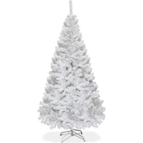 Arbol de navidad arbol de navidad artificial con soporte de metal 150 240 cm blanco 180 cm