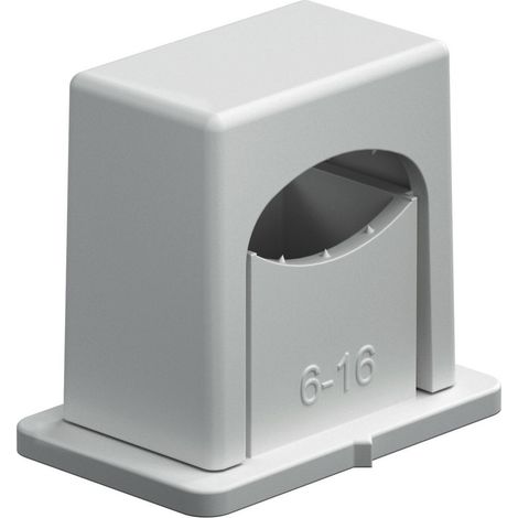 OBO Bettermann Abrazadera ISO de presión 6-16mm poliestireno gris claro RAL 7035, 2101017