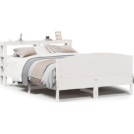 Maison Exclusive - Letto senza Materasso Bianco 120x200 cm Legno Massello di Pino