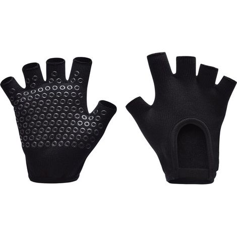 2 PAIRES – Gants de yoga antidérapants sans doigts avec picots en silicone – Conception adhérente pour le Pilates et les entraînements