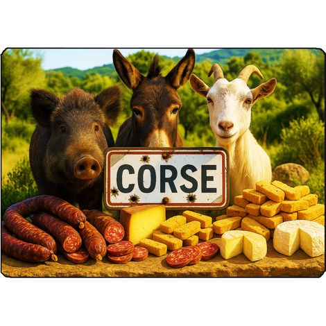Planche à découper Corse 28,5 × 20 cm