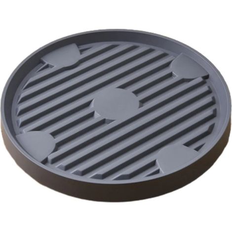 Support pour plantes roulettes silencieux et discret gris 25 (1/5)