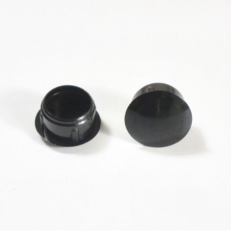 Bouchon obturateur plastique 13 mm – Couleur noire – Résistant à l'humidité et à la corrosion – Pour matériaux pleins – Ajile