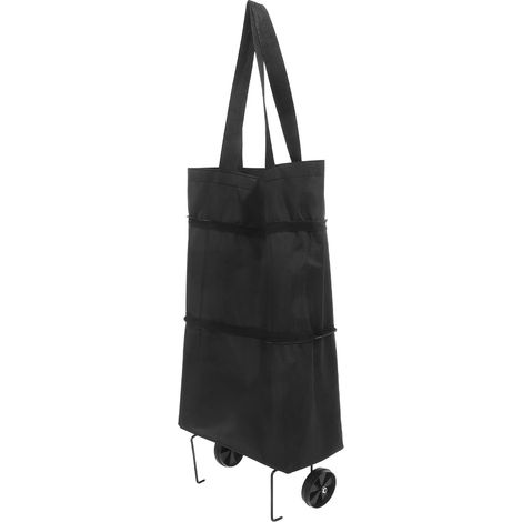 de courses pliable SOLUSTRE avec sac de rangement pratique (1/5)