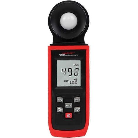 Luxmètre numérique TA8121, photomètre de haute précision, mesureur de lumière numérique 10 W lx/FC, testeur environnemental (1/5)