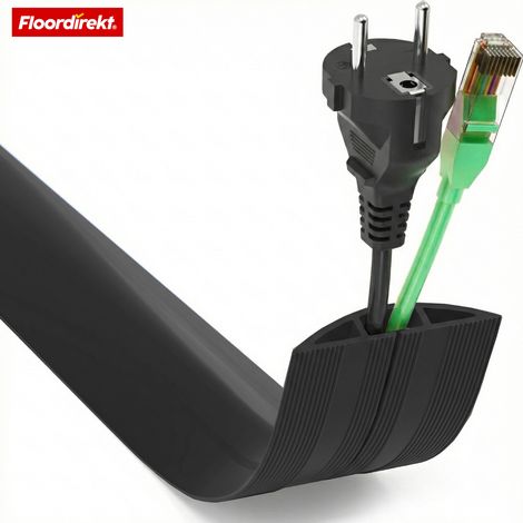 Boden-Kabelkanal Cable Guard Schwarz Länge: 1,8 m