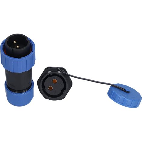Connecteur étanche écrou arrière IP68 prise avion 250V pour câble LP202 fiche (1/5)
