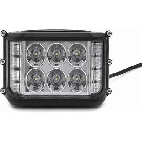 Faro di lavoro LED per auto 60 W, luce bianca anteriore e laterale, per carrelli elevatori e fuoristrada (1/5)