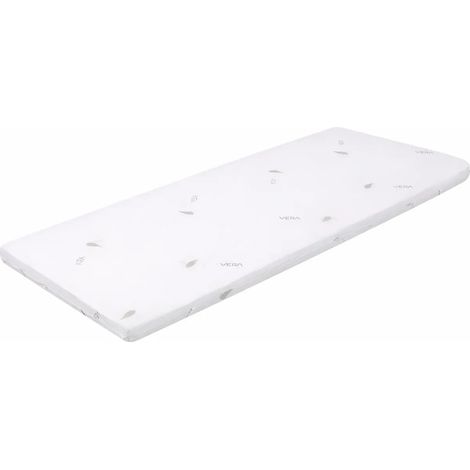 Topper Memory Foam Materasso Singolo 80x190 cm h5 Sfoderabile Aloe