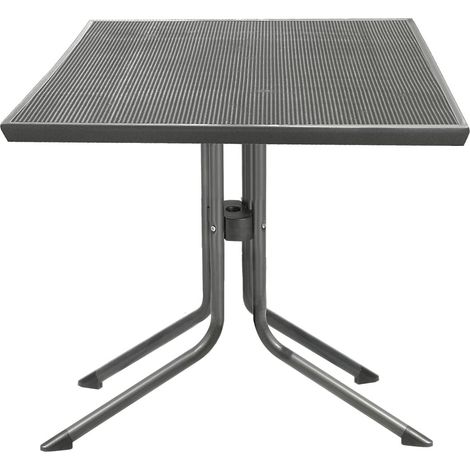MFG Gartentisch wetterfest Stahl Mec-Mesh 80 x 80 cm