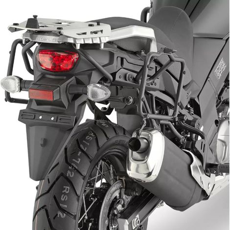 Support latéral de valises Kappa Monokey pour Suzuki DL 650 V-Strom (17-22) - Compatible également avec les valises Monokey Retro-Fit K-Venture et K'Mission en aluminium.
