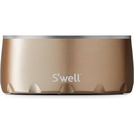 Gamelle pour Chien en Acier Inoxydable – pour Chiens de Taille Moyenne à Grande – 946,2 g, Pyrite – Design antidérapant et Anti-déversement avec Fond en Caoutchouc, Passe au Lave-Vaisselle (1/5)