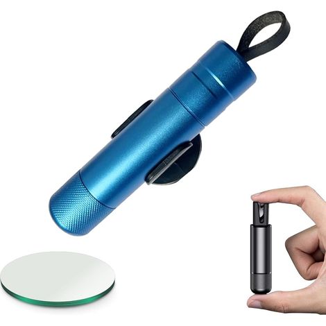 Marteau d'urgence pour voiture Safe Pro X, marteau de vitre automatique pour utilisation terrestre et sous-marine (1 pièce - bleu)-AquaForge