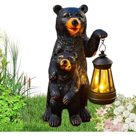 Lampes solaires - Statue décorative - En résine - Cadeau pour femme - Pour (1/5)