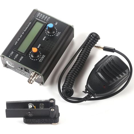 Émetteur-récepteur 5W usDX SDR QRP QCX-SSB à SSB 3 bandes tous modes haute fréquence avec Microphone à main (1/5)