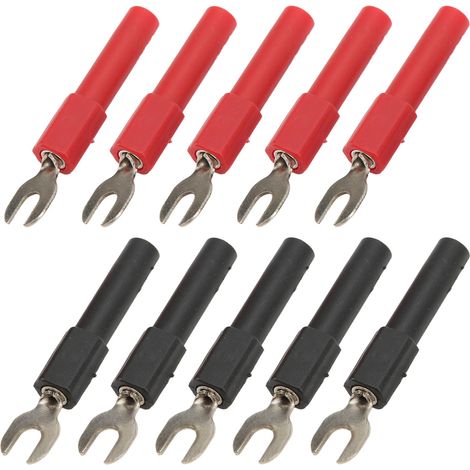 Connecteur fourche basse perte U type 4mm pour multimètres, électronique, 30Vca-60Vcc 36A (1/5)