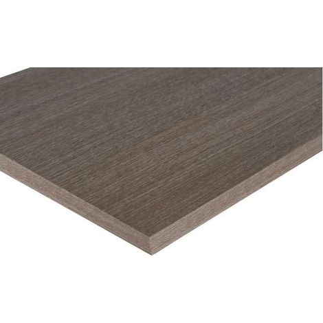 RIPIANO MELAMINICO 4 LATI BORDATI ROVERE GRIGIO 18X300X1000 MM FSC (1/2)