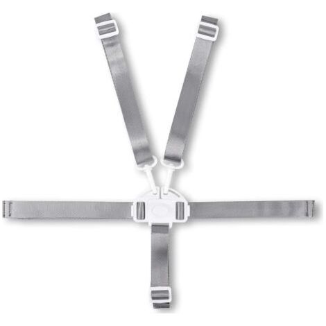Sangle de chaise haute pour bébé, harnais de rechange à 5 points pour chaise haute gris (1/5)