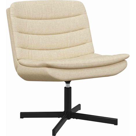 Chaise pivotante Crème 63 x 75 x 76 cm tissu CFW470898 (1/4)