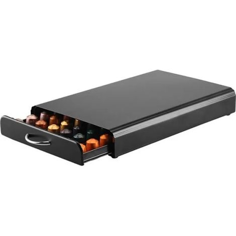 Porte Dosette de Café - Nespresso Compatible - Rangement pour Capsules de Café, 50 x Capsules (1/4)
