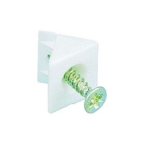 Hettich Rückwandstabilisator 15x10,7 mm weiß 14 x10 x10 mm, weiß, 20 Stück Möbelbeschläge