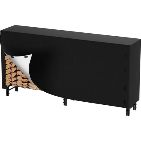 Wolketon Portalegna grande capacità, 244 x 34,5 x 124 cm, portata 300 kg, telaio metallico nero con telo Oxford 210D, zip e chiusure a strappo (1/5)
