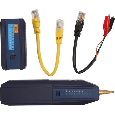 Testeur PoE, Test Multi-câbles, Test de polarité et de continuité, Traçage du Signal Numérique, Large Application pour la Maintenance des Réseaux et des équipements (1/4)