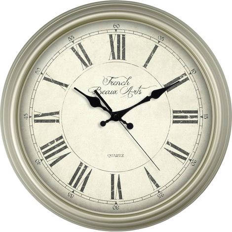 EUROTIME 89891-12 Quarzo Orologio da parete 31 cm Avorio