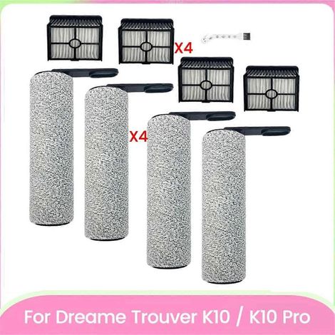 Ensemble de 9 brosses, rouleaux et filtres HEPA pour aspirateur sans fil Dreame Trouver K10 / K10 Pro (sec et humide) C (1/5)
