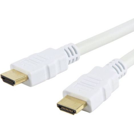 Câble HDMI Techly 3 m mâle/mâle, type A (standard), blanc (1/3)