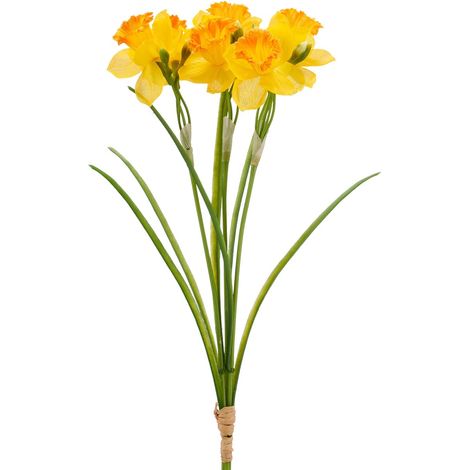 GASPER Osterglocken-Narzissenbund Gelb & Orange 3 Stiele 41 cm - Kunstblumen (1/2)