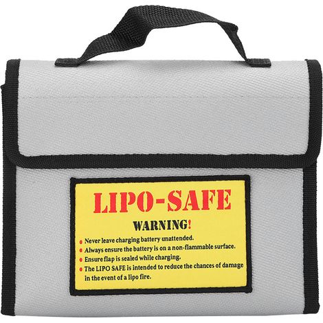 Sac anti-explosion double couche pour batterie au lithium d'avion modèle Ya2011, sac ignifugé argenté