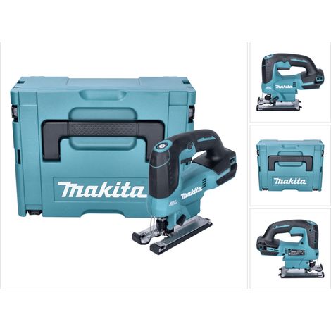 Seghetto alternativo a batteria Makita DJV 184 ZJ 18 V brushless + Makpac - senza batteria, senza caricabatterie