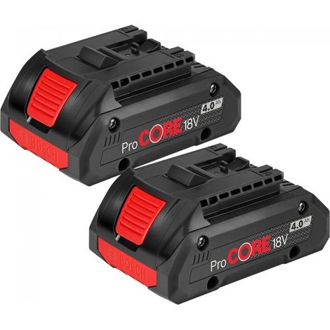 2 x Bosch 1600A016GB ProCORE GBA 18v 4.0Ah Lithium Ion Battery Cordless (1/4)
