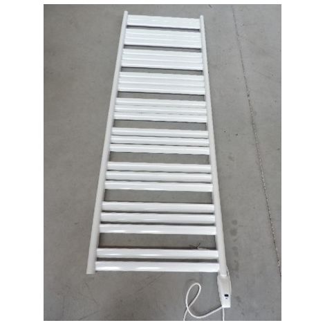 Sèche serviette electrique 1250W fluide caloporteur H.1760mm L.600mm blanc droit avec thermostat IR JAVA RADSON JA0617EL (1/5)